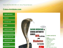 Tablet Screenshot of cobra-antidote.com